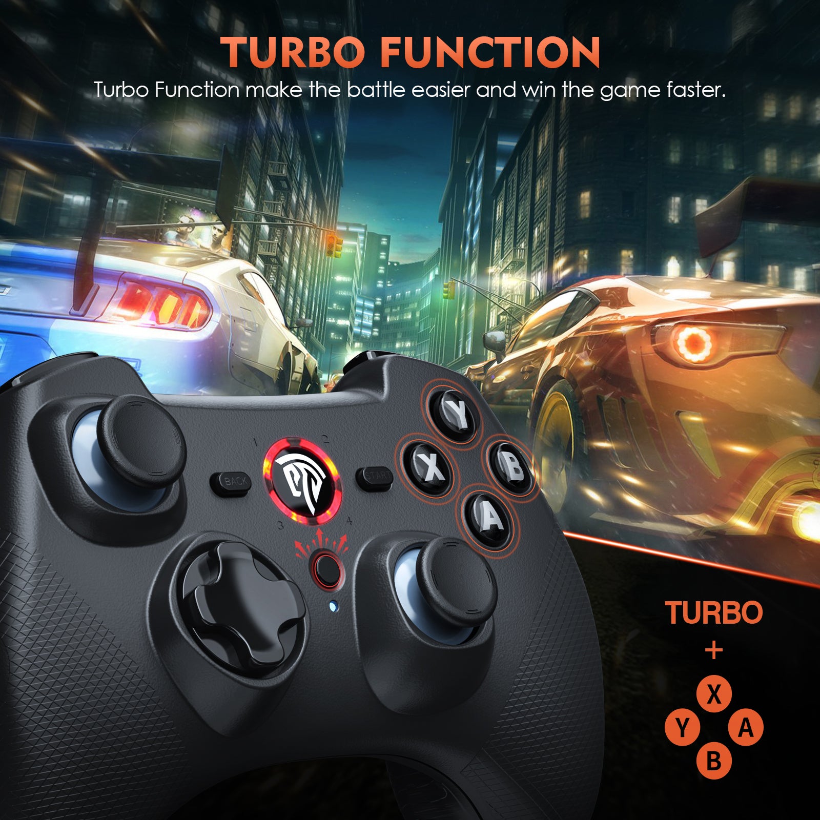EASYSMX ESM-9101 2.4G Wireless Game Controller Dual-Vibration Gaming Gamepad Joystick for PC / PS3 EASYSMX ESM-9101 2.4G Wireless Game Controller Dual-Vibration Gaming Gamepad Joystick for PC / PS3